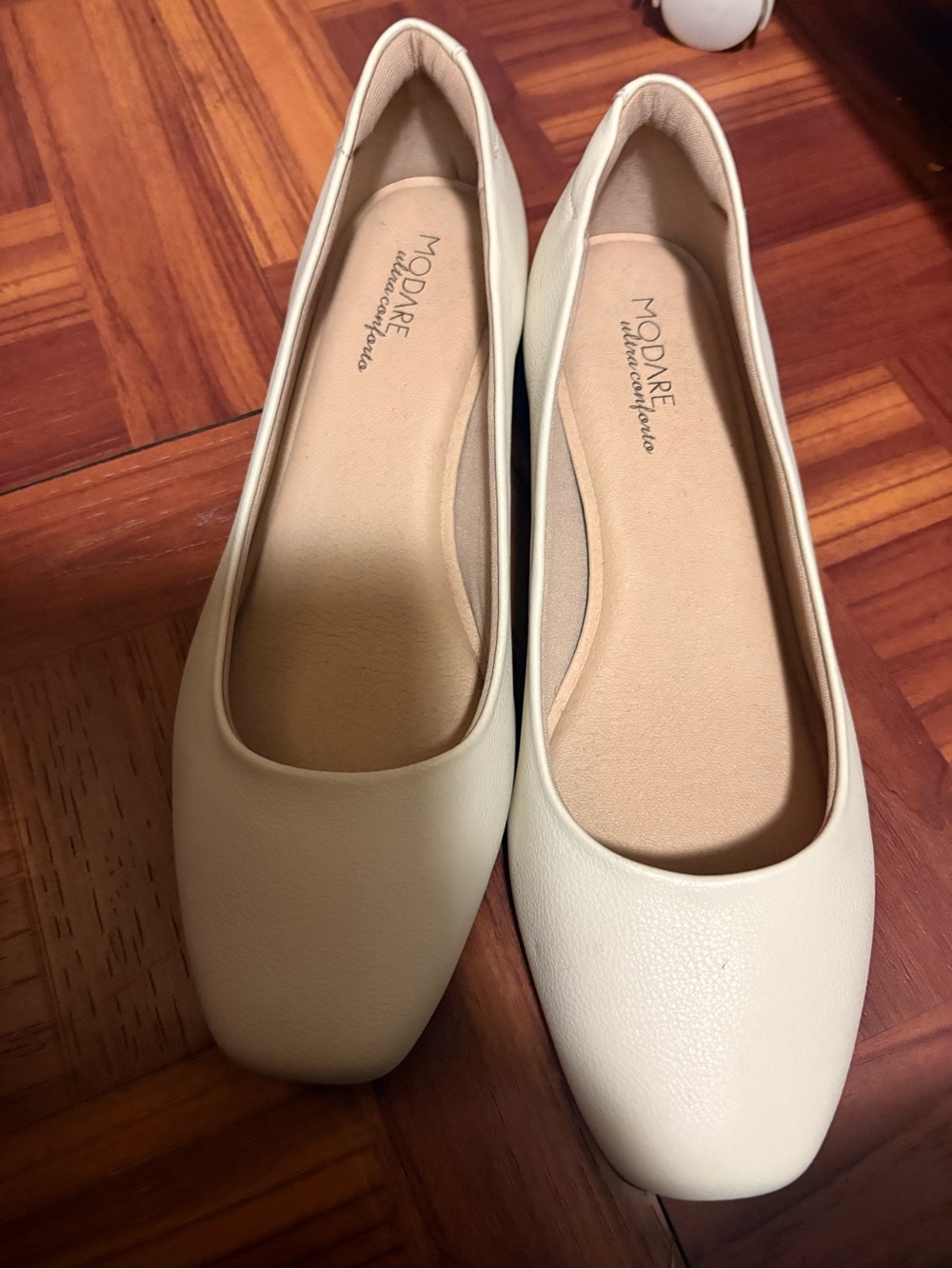 Moda Cream Ballet Flats - Minimalist Slip-On Loafers
